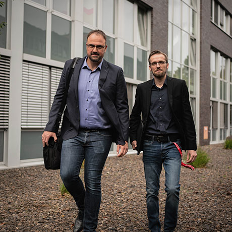 Marc Riegel, Geschäftsführer und Jan Peukmann, Prokurist, der SAFETEE GmbH